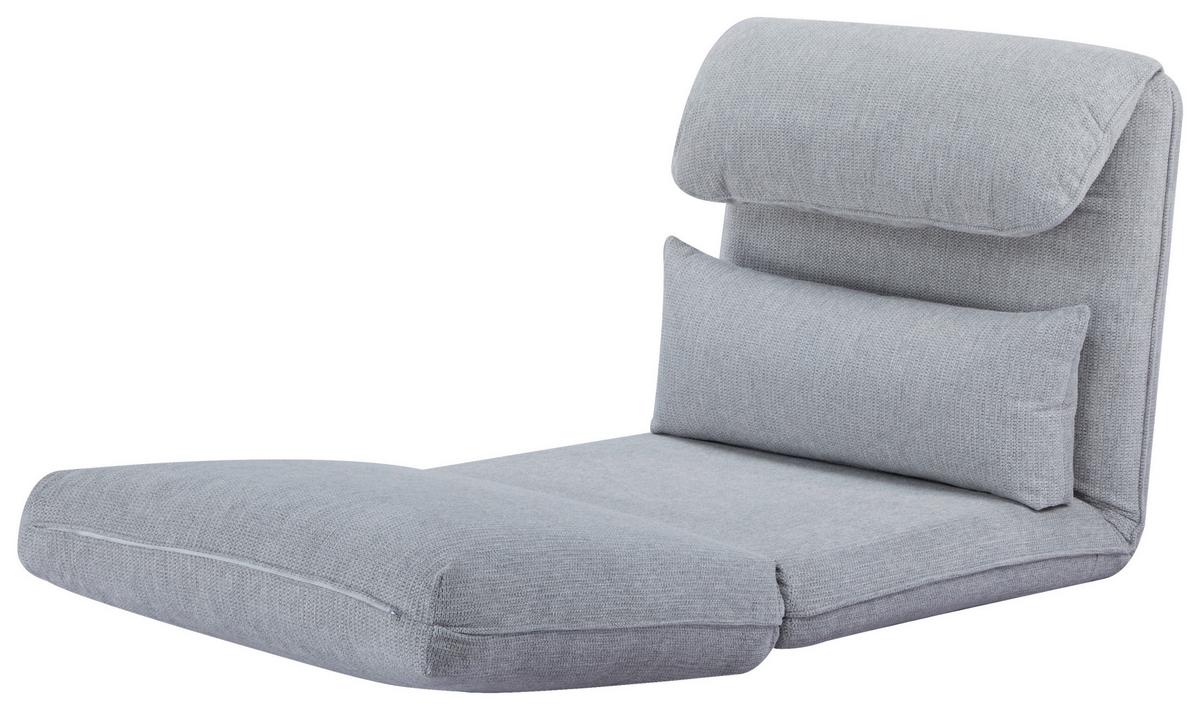 Schlafsessel Verve Hellgrau B: 78 cm - Hellgrau, Design, Textil/Metall (78/72/85cm) - Livetastic