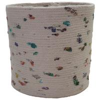 Kosár Josef - natúr színű, Konventionell, természetes anyagok (25/25cm) - Luca Bessoni