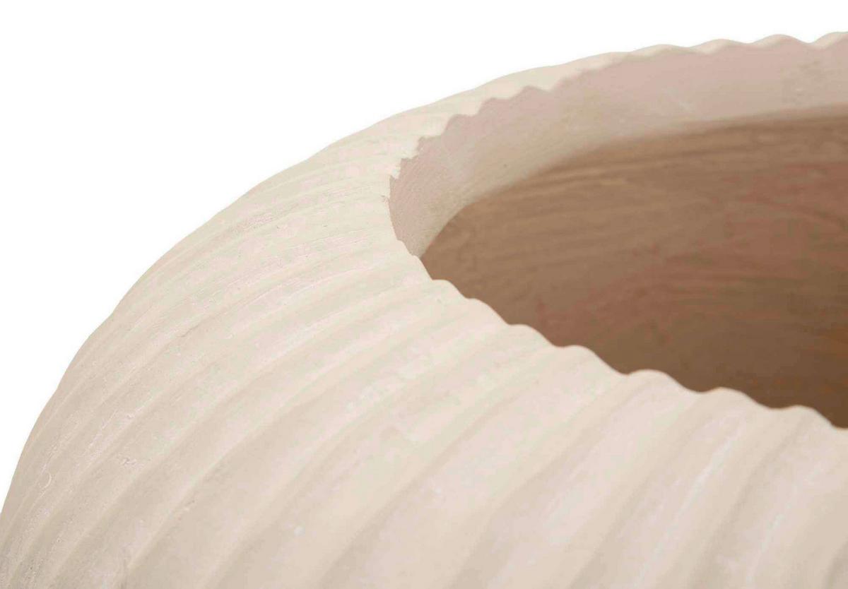 Vase Mist Pot Creme B: 35 cm - Creme, Basics, Metall (35/18/35cm)