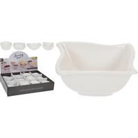 Snackschale Porzellan Weiß Mariechen D/H: ca. 7,2/3,4 cm - Weiß, KONVENTIONELL, Keramik (7,2/3,4cm)