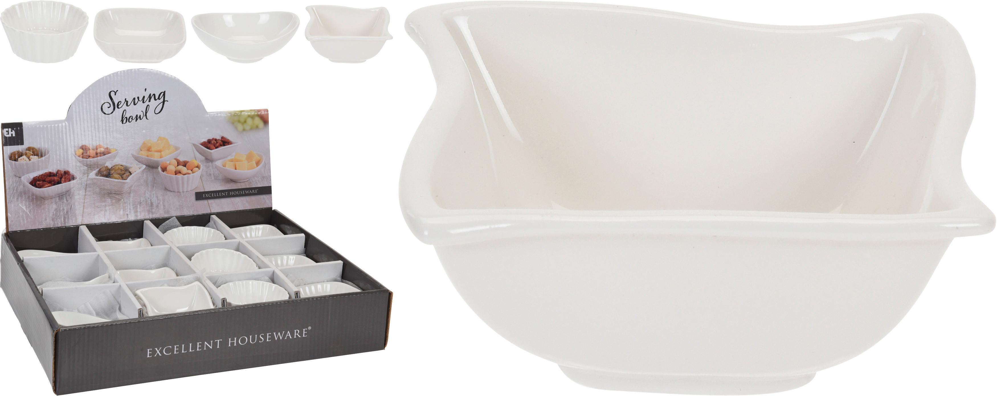 Snackschale Porzellan Weiß Mariechen D/H: ca. 7,2/3,4 cm