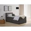 Boxspringbett Mit Bettkasten Nida 100x200 Cm Graphitfarben - Graphitfarben/Schwarz, MODERN, Holz/Textil (100/200cm) - MID.YOU