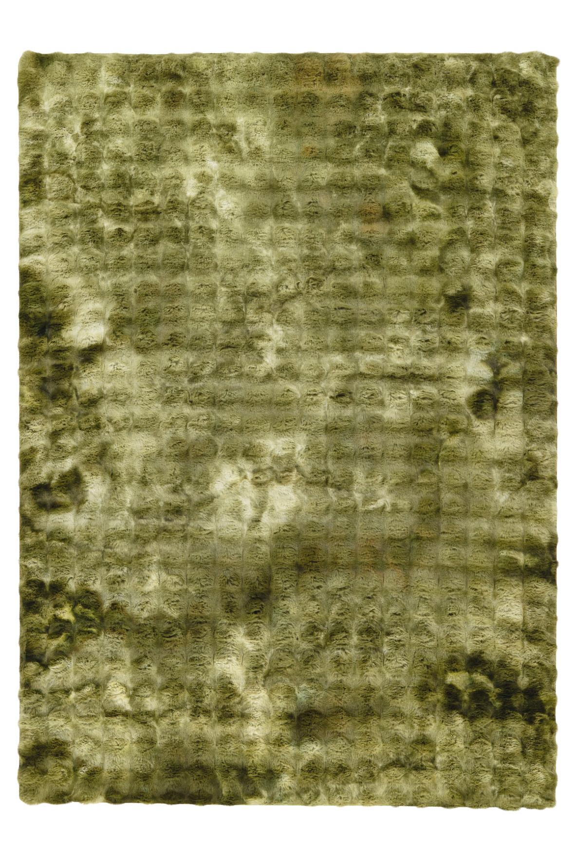 Fellteppich My Camouflage - Grün, KONVENTIONELL, Textil (120/170cm) - Obsession