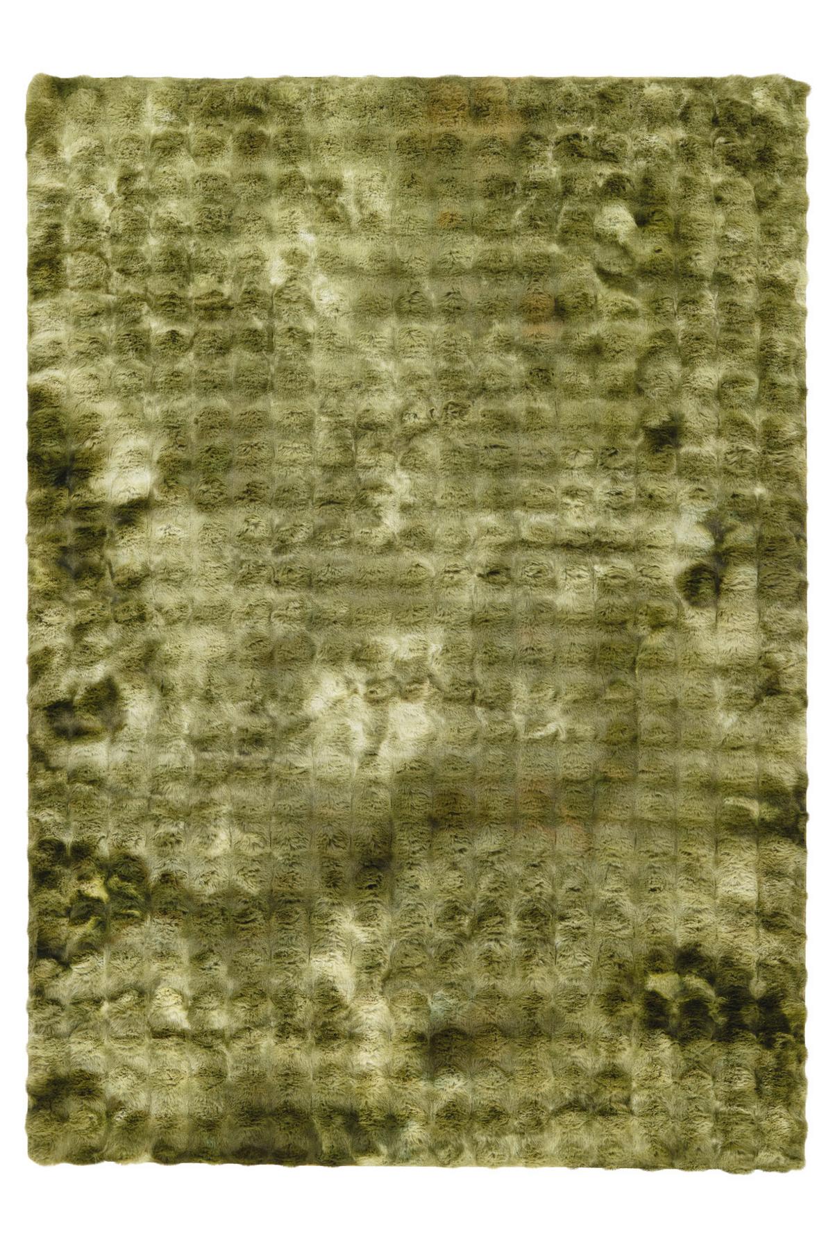 Fellteppich My Camouflage - Grün, KONVENTIONELL, Textil (80/150cm) - Obsession