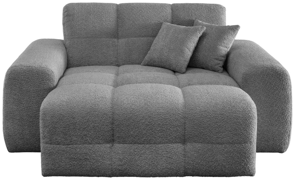 XXL-Sessel Bosco, Anthrazit B: 181 cm - Anthrazit/Schwarz, MODERN, Textil (181/87/155cm) - Livetastic