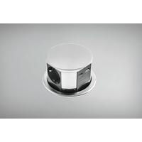 Steckdosenelement Ekotech Edelstahl - Edelstahlfarben, MODERN, Kunststoff (11,5cm)