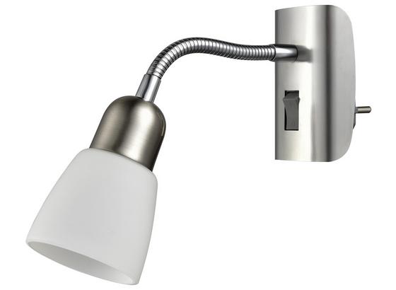Svietidlo Do Zásuvky Alfred - strieborná, Konvenčný, kov (7/10cm) - Modern Living Svietidlo Do Zásuvky Alfred - strieborná, Konvenčný, kov (7/10cm) - Modern Living