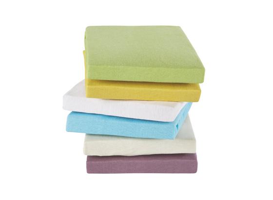 Gumis Lepedő Isadora - Natúr/Világoskék, konvencionális, Textil (100/200cm) - Ombra Gumis Lepedő Isadora - Natúr/Világoskék, konvencionális, Textil (100/200cm) - Ombra
