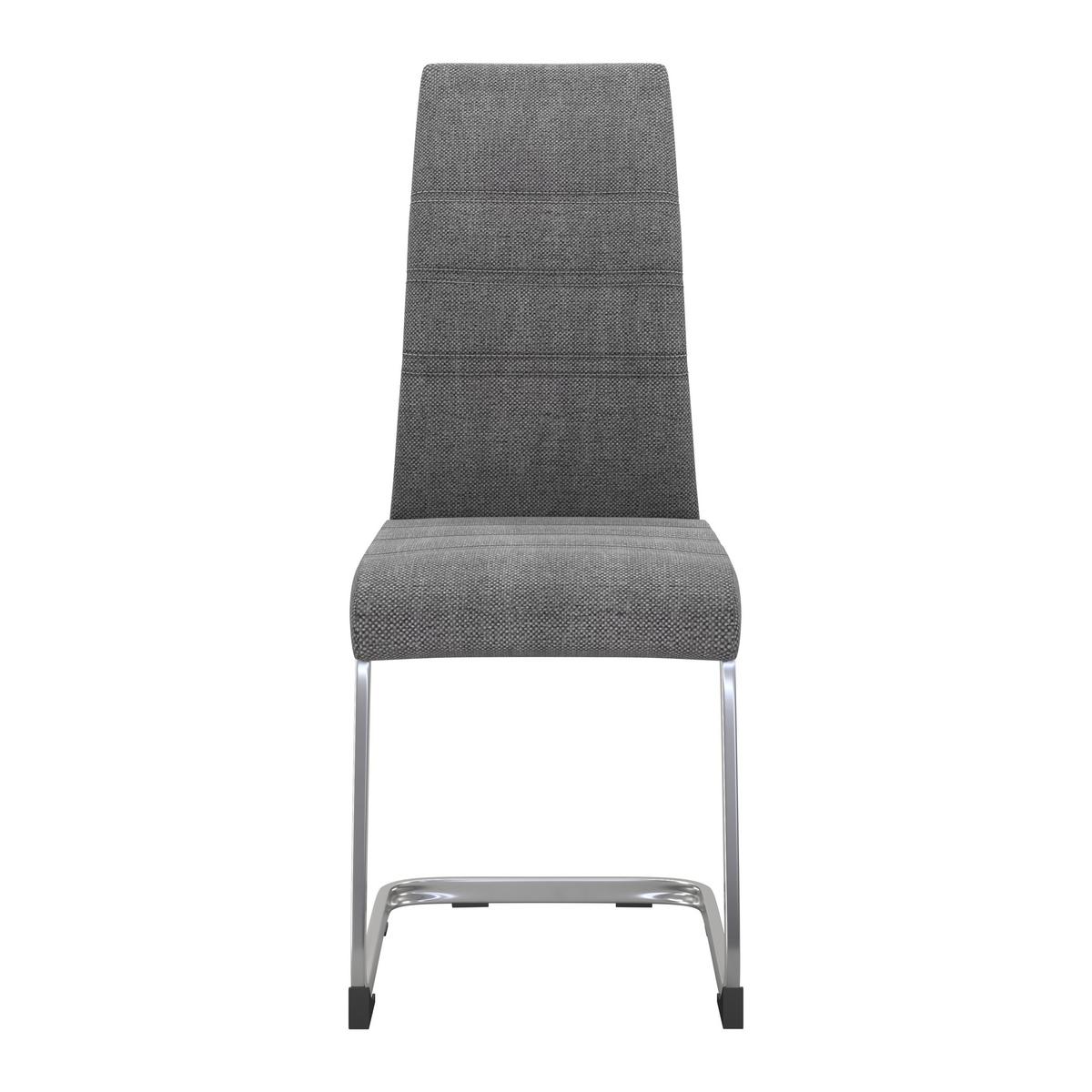 Szánkótalpas Szék "donna" Donna - krómszínű/szürke, Konventionell, textil/fém (42/99/56cm)