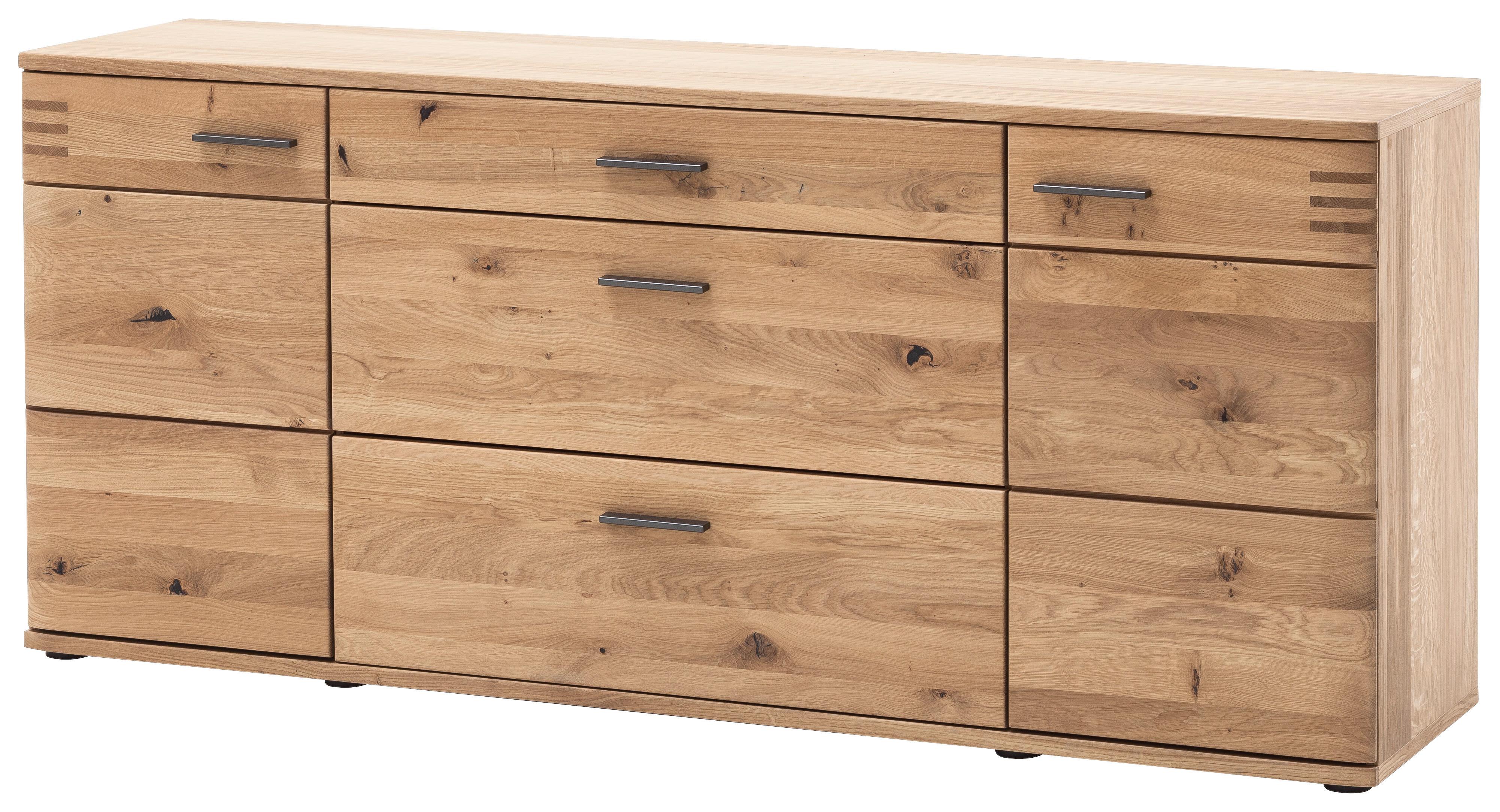 Sideboard teilmassiv B: 180 cm Salvador Eichefarben - Eiche Bianco/Eichefarben, Design, Holz/Holzwerkstoff (180/78/44cm) - Livetastic