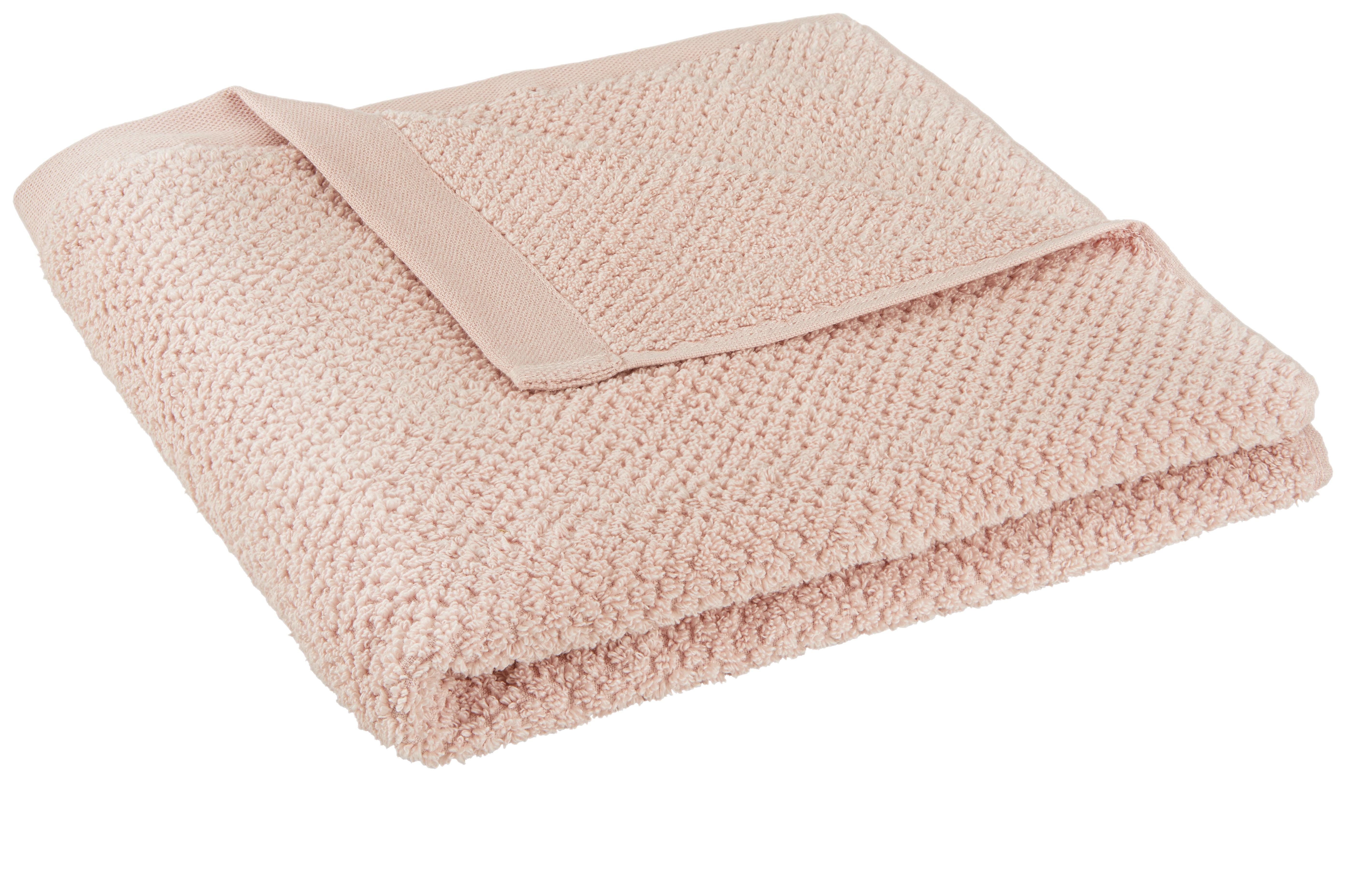 Osuška Do Sprchy Luise, 70/140cm, Růžová - růžová, Konvenční, textil (70/140cm) - Modern Living