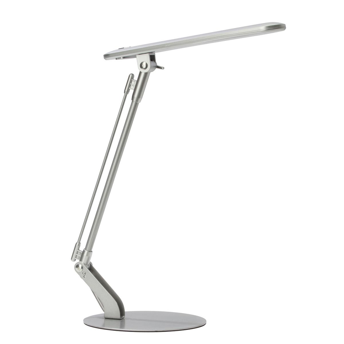 Schreibtischlampe Brendan Titanfarben Flexarm, Schalter - Titanfarben, KONVENTIONELL, Metall (46/20/60cm) - Brilliant