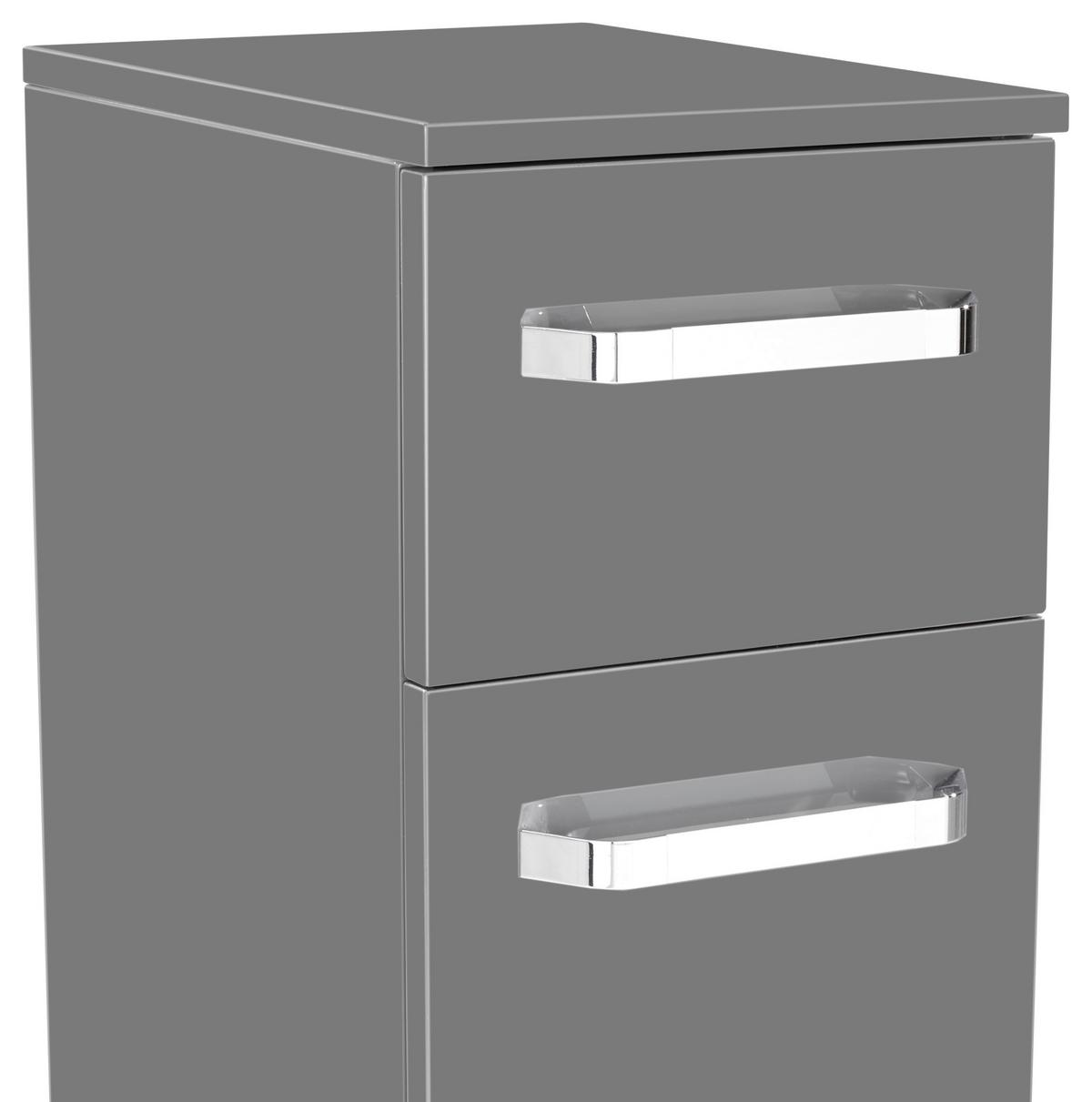 Unterschrank Mit Soft-Close Santo B: 30cm, Anthrazit - Anthrazit, KONVENTIONELL, Holzwerkstoff (30/72/33cm)