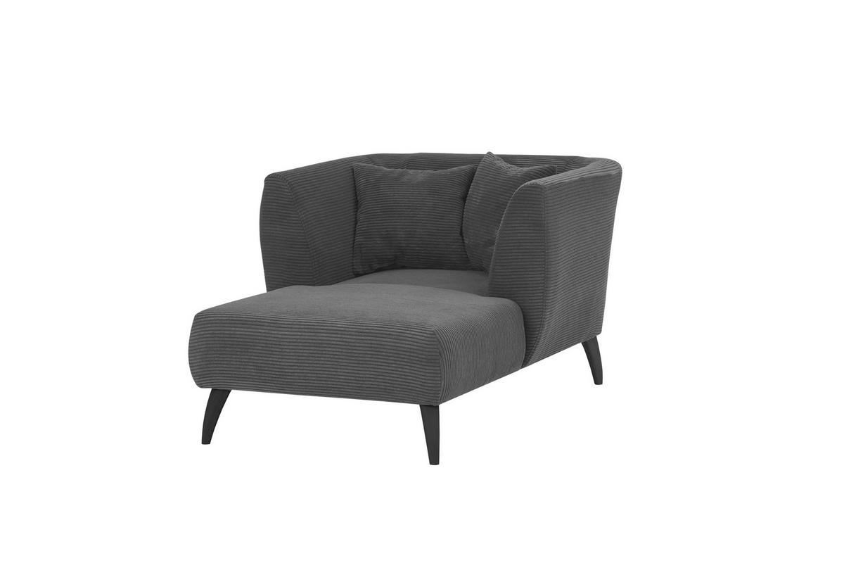 XXL-Sessel inkl. Zierkissen Colori Grau - Schwarz/Grau, MODERN, Textil (108/84/155cm) - MID.YOU