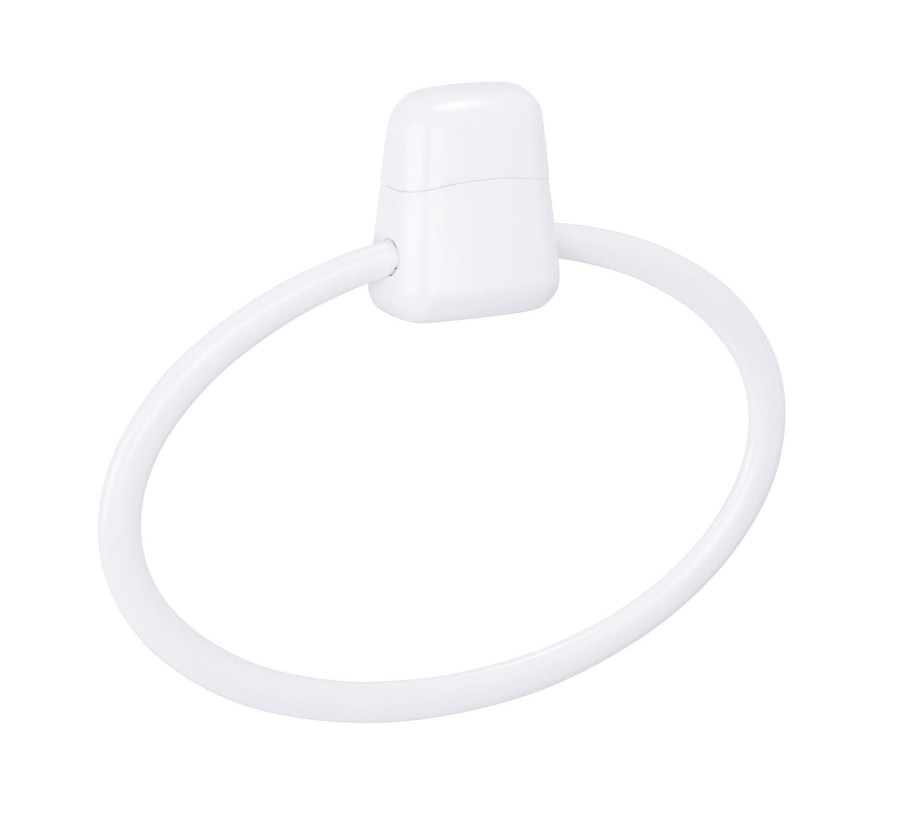 Törölközőtartó Handtuchring Pure 17945100 - fehér, Konventionell, műanyag (27,5/22/3cm) - Wenko