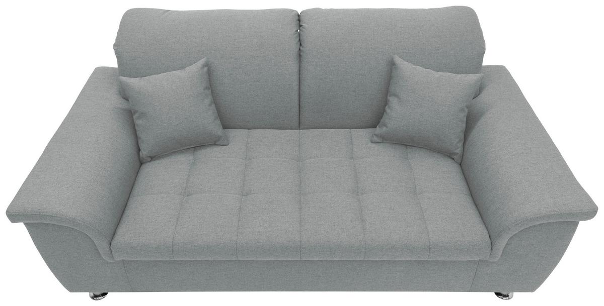 2-sitzer-sofa Kopfteil Verstellbar Franzi Mintgrau - Chromfarben/Mintgrün, KONVENTIONELL, Textil (190/81/105cm) - MID.YOU
