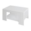 Couchtisch Lina Weiß B: 90 Cm - Weiß, Design, Holzwerkstoff (90/60/44cm) - Livetastic