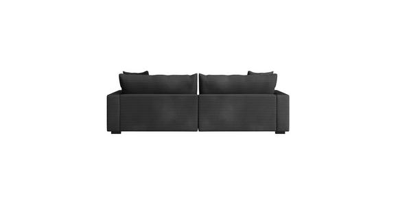 Megasofa Pelle-Megasofa - Wengefarben/Schwarz, Trend, Textil (261/124cm) - Luca Bessoni