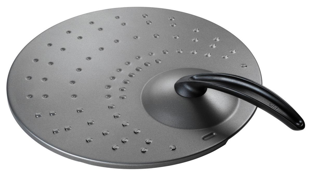 Pfannespritzschutz Edelstahl Bis 32 cm - Grau, MODERN, Metall (32cm) - Silit