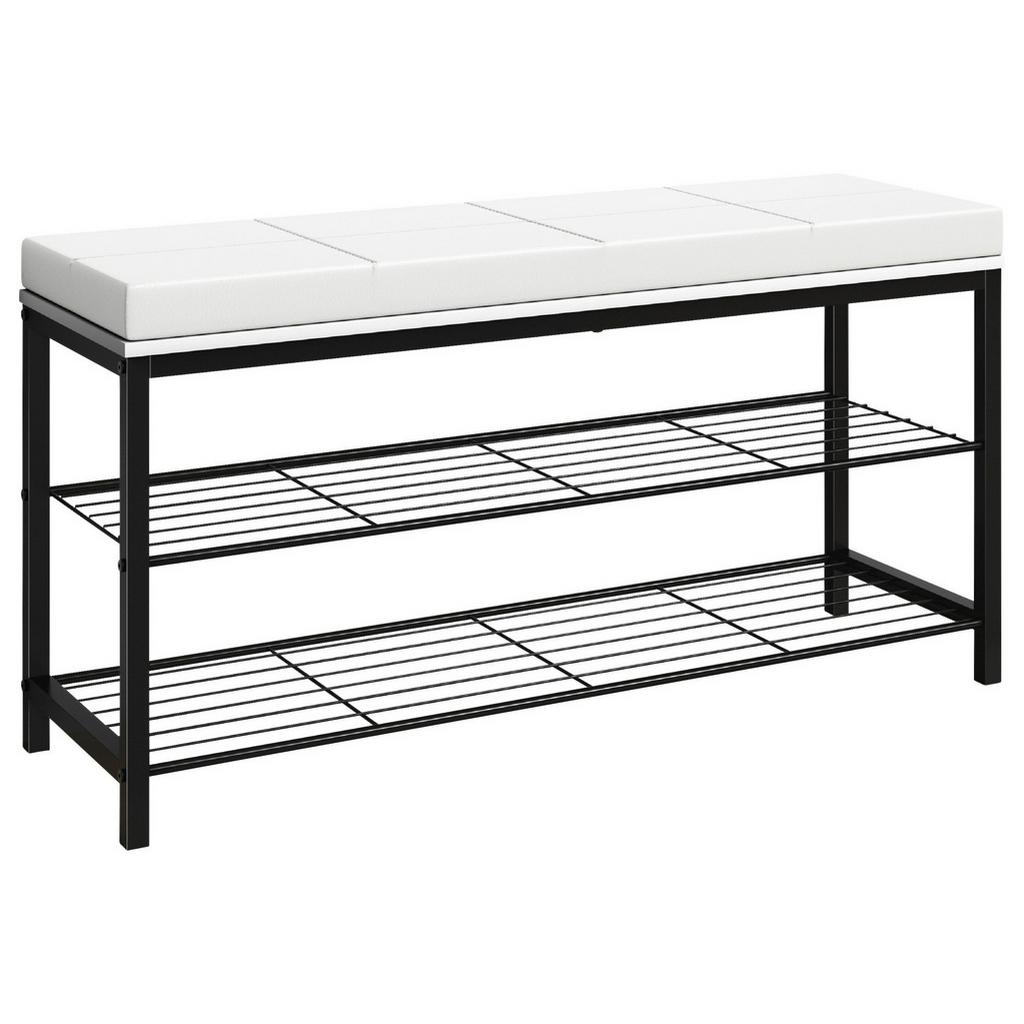 Schuhregal Taliro Schwarz Weiß