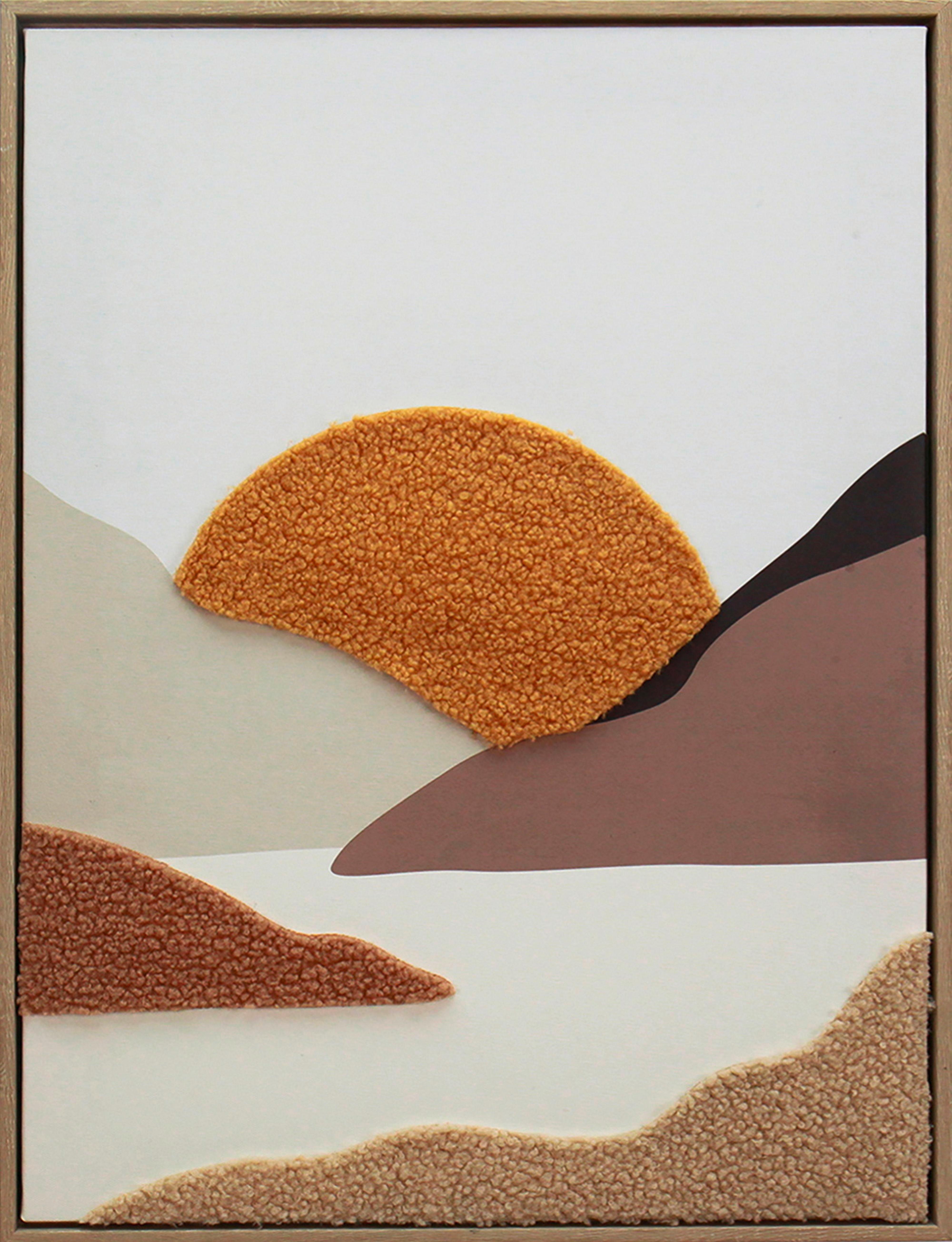 Obraz na plátně MIKE, 45x60x2,3cm - oranžová/černá, Moderní, kompozitní dřevo/textil (45/60/2,3cm) - Mömax