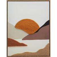 Obraz na plátně MIKE, 45x60x2,3cm - oranžová/černá, Moderní, kompozitní dřevo/textil (45/60/2,3cm) - Mömax