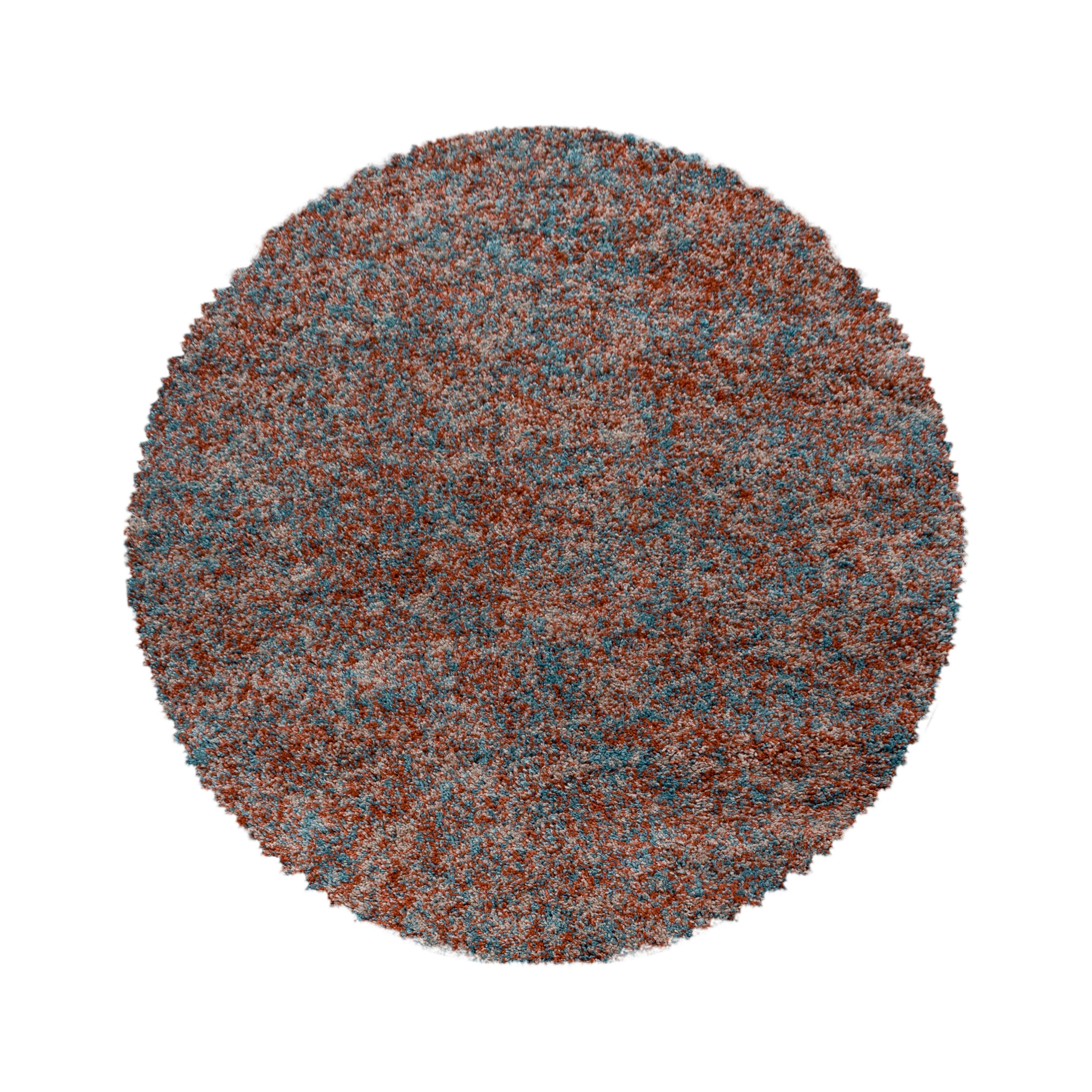 Hochflorteppich Enjoy - Terracotta, KONVENTIONELL, Textil (160/160cm) - Novel