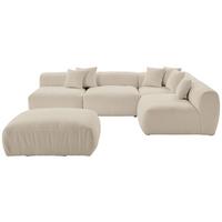 Ecksofa Bloom - Beige, Trend, Textil (315/235cm) - Livetastic