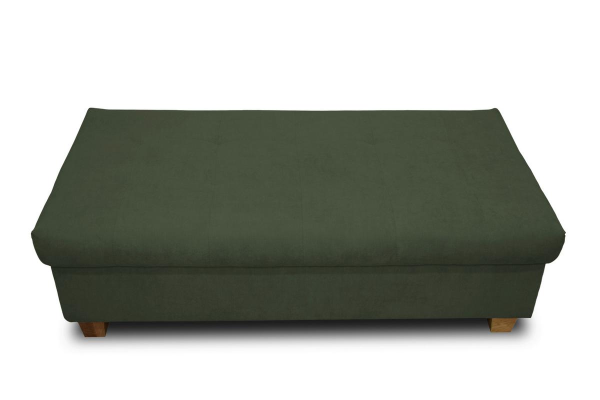 Polsterhocker Franzi Grün H: 42 Cm Inkl. Stauraum - Grün, KONVENTIONELL, Textil (131/42/61cm) - MID.YOU