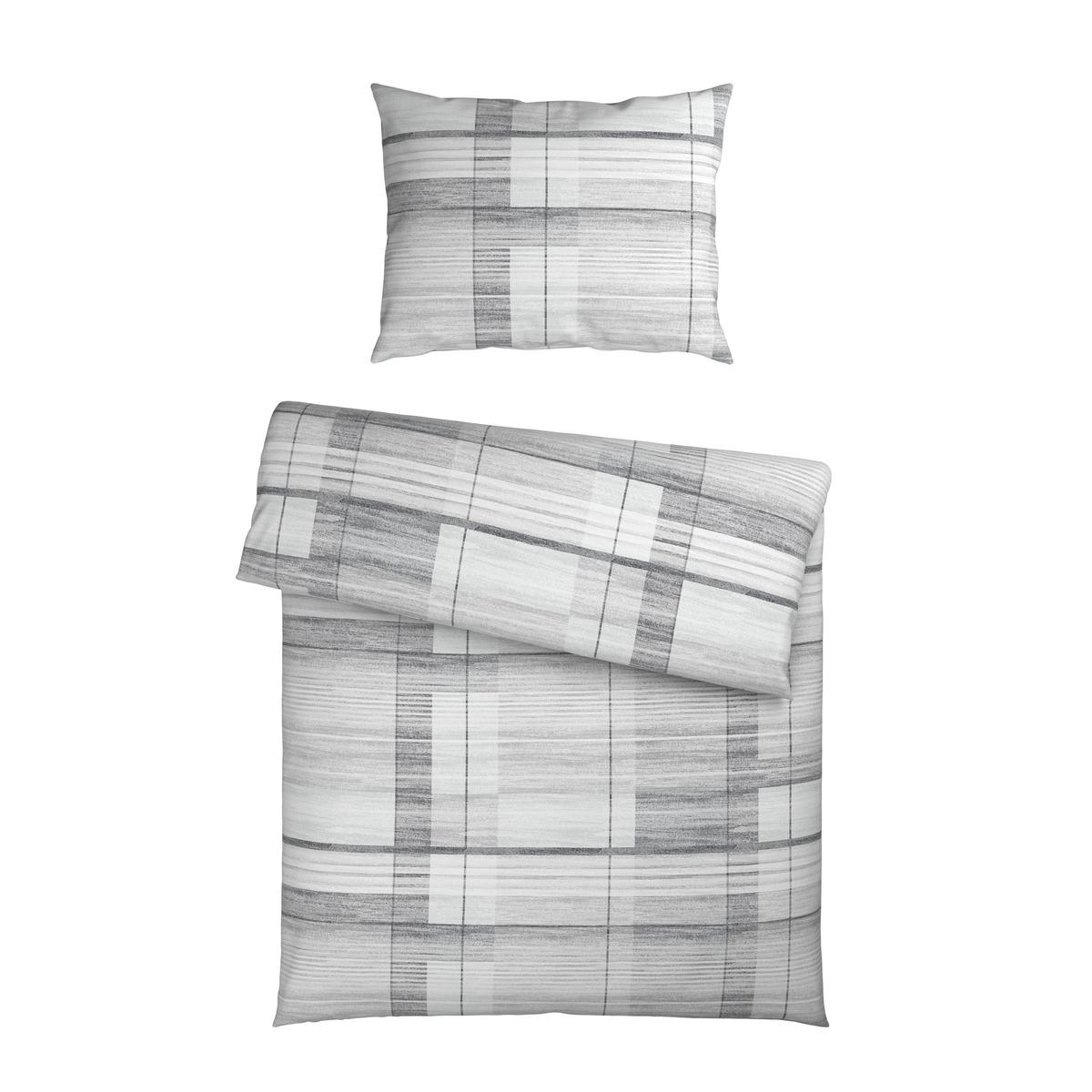 Bettwäsche Elke - Grau, KONVENTIONELL, Textil - Ondega