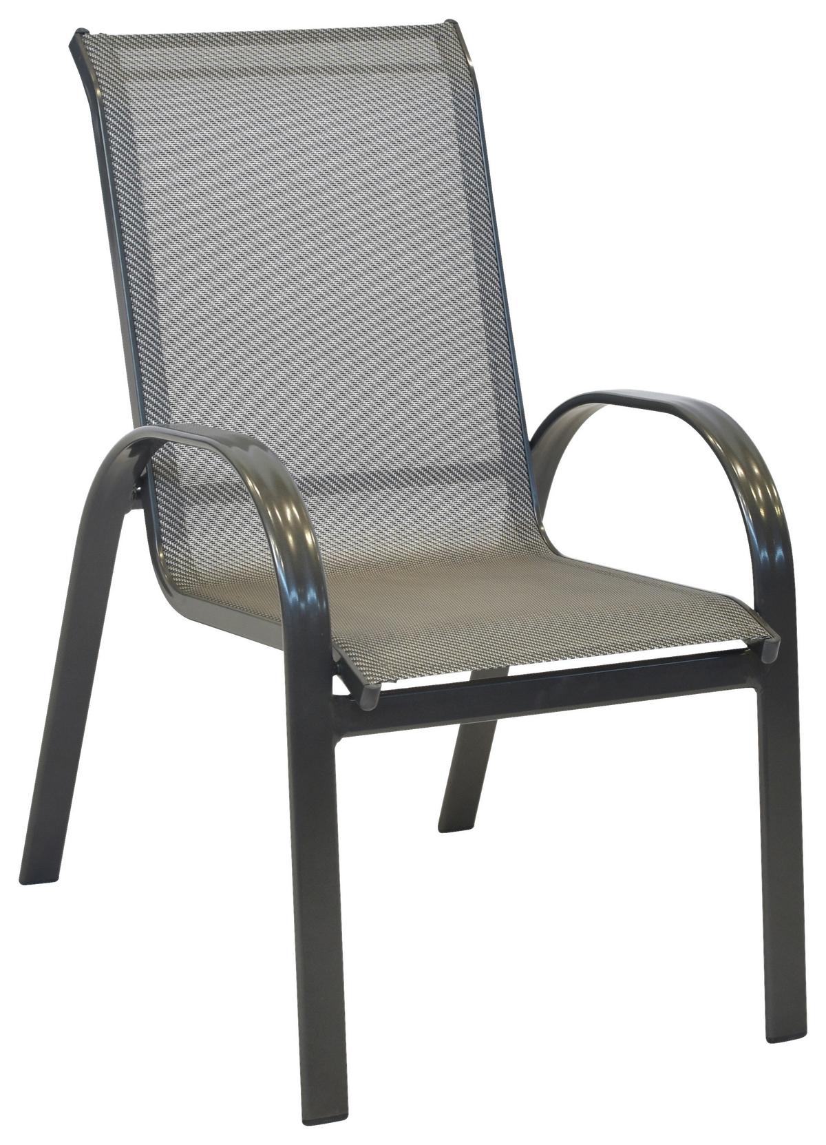 Gartenmöbel Set 5-Tlg. Amalfi aus Aluminium - Graphitfarben/Braun, MODERN, Kunststoff/Metall - Gardenson