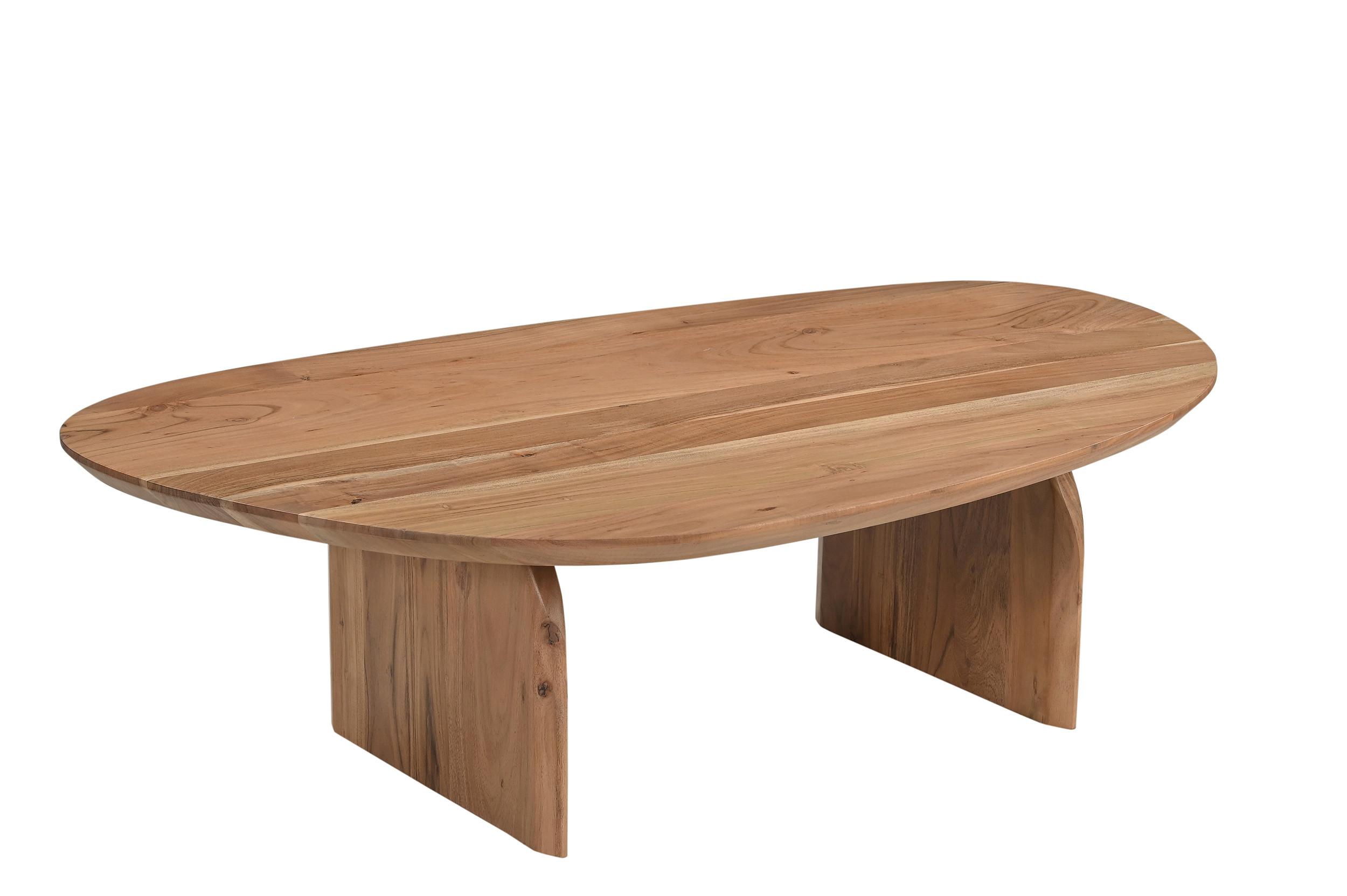COUCHTISCH Akazie Natur B: 135cm - Naturfarben, Design, Holz (135/76/38cm) - MID.YOU