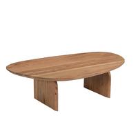 COUCHTISCH Akazie Natur B: 135cm - Naturfarben, Design, Holz (135/76/38cm) - MID.YOU
