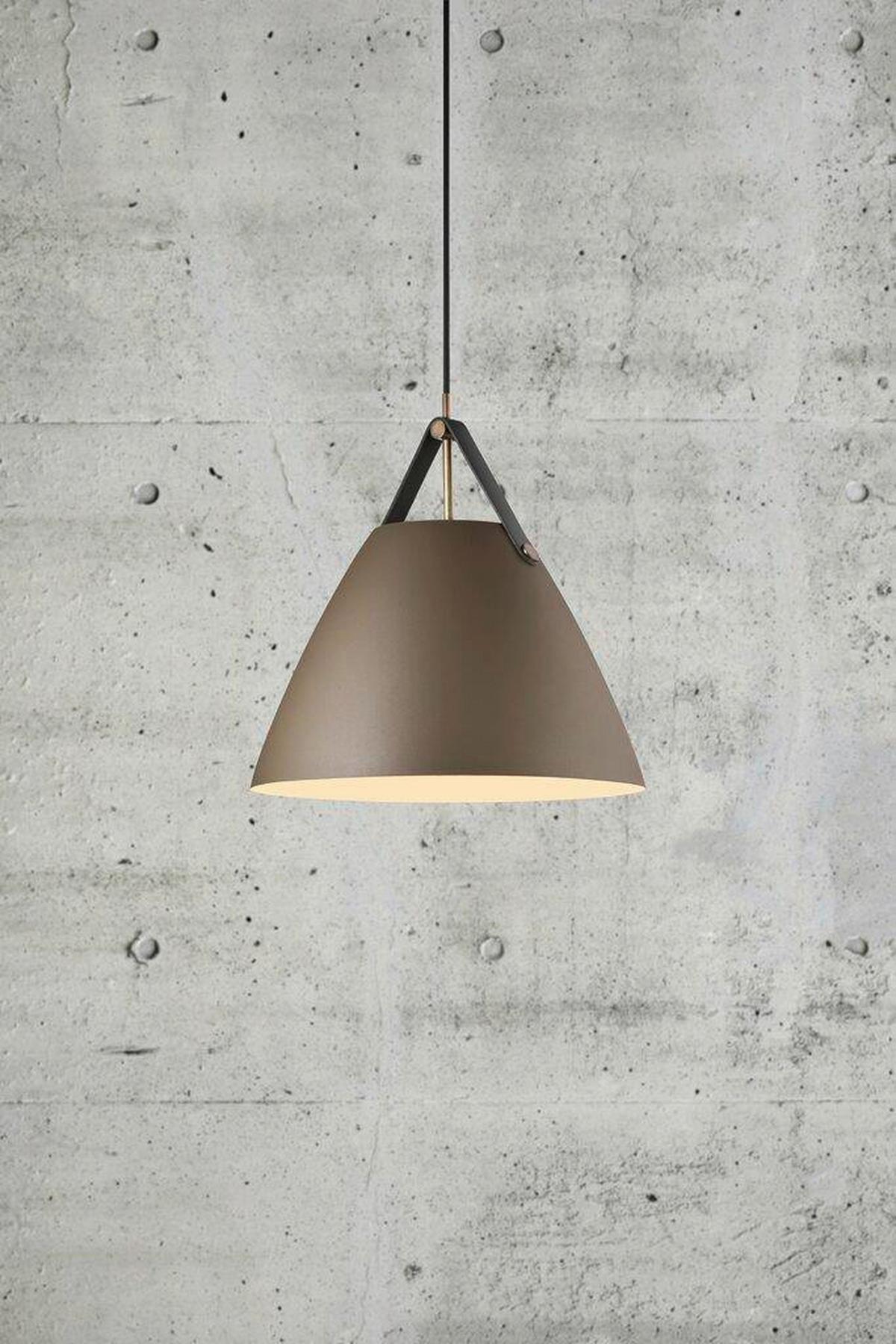 Hängeleuchte Japandi Braun D: 36 cm - Braun, Design, Metall (36/37cm) - Nordlux
