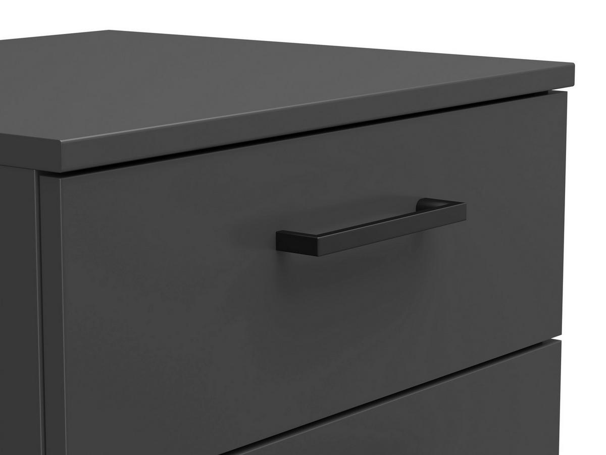 Komód Multistauraum - grafitszürke, Modern, faalapú anyag (45/83/40cm) - Carryhome