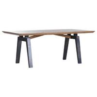Esstisch Dexter - Graublau/Eichefarben, MODERN, Holz/Metall (240/100/77cm) - Livetastic