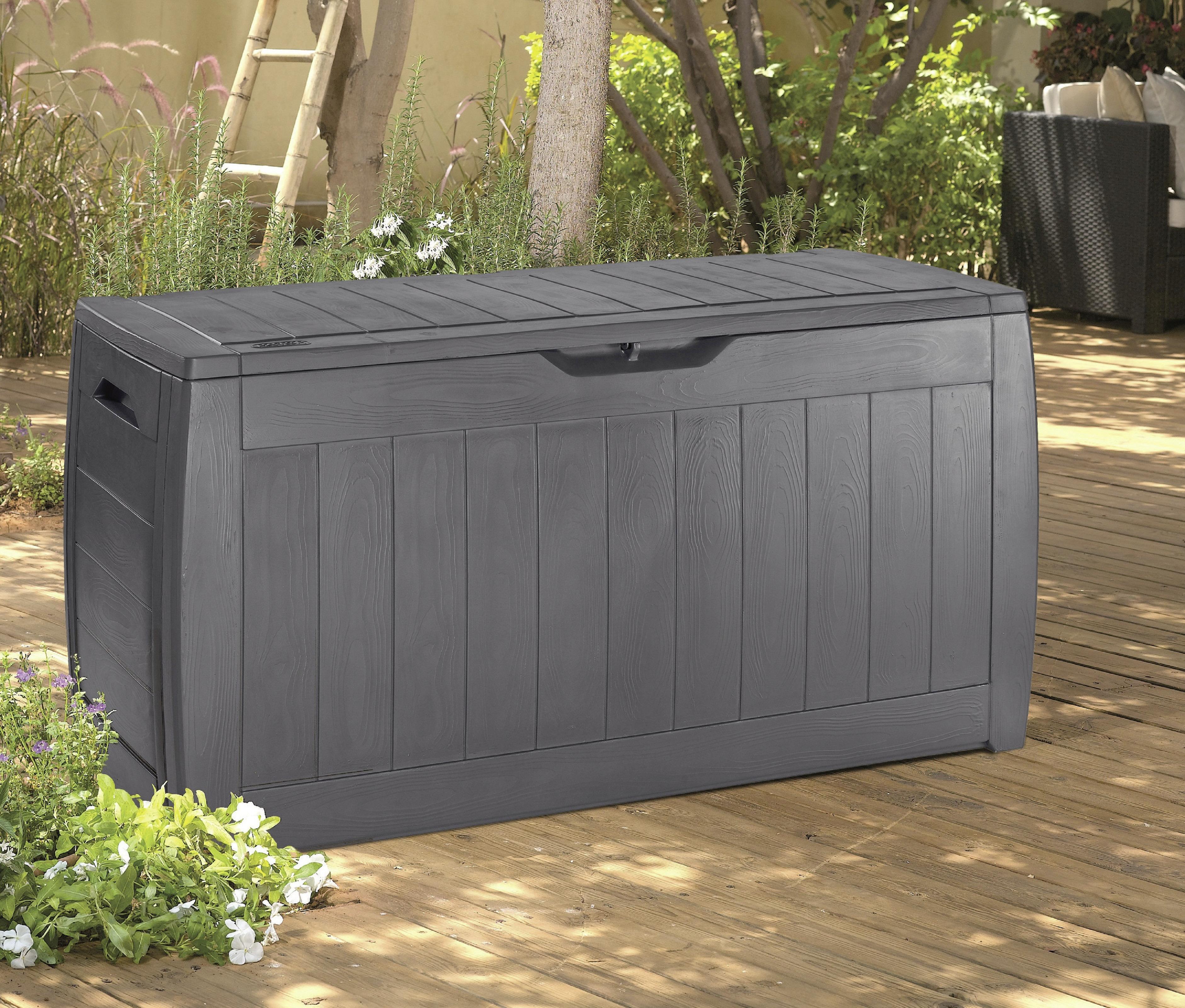 Kissenbox Wasserdicht Hollywood 118x57x45 cm 270 L - Dunkelgrau, Basics, Kunststoff (117,5/57,3/45cm)