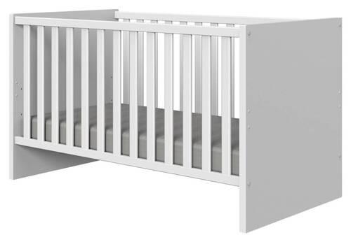Rácsos Kiságy Billund - fehér, Modern, faalapú anyag/fa (140/70/78cm) - MID.YOU