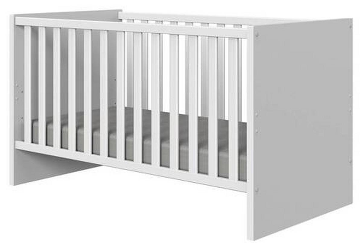 Rácsos Kiságy Billund - fehér, Modern, faalapú anyag/fa (140/70/78cm) - MID.YOU