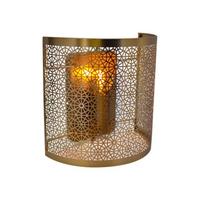 Wandleuchte Hermine 1-Flammig Messingfarben - Messingfarben, LIFESTYLE, Metall (13/21cm) - By Rydéns