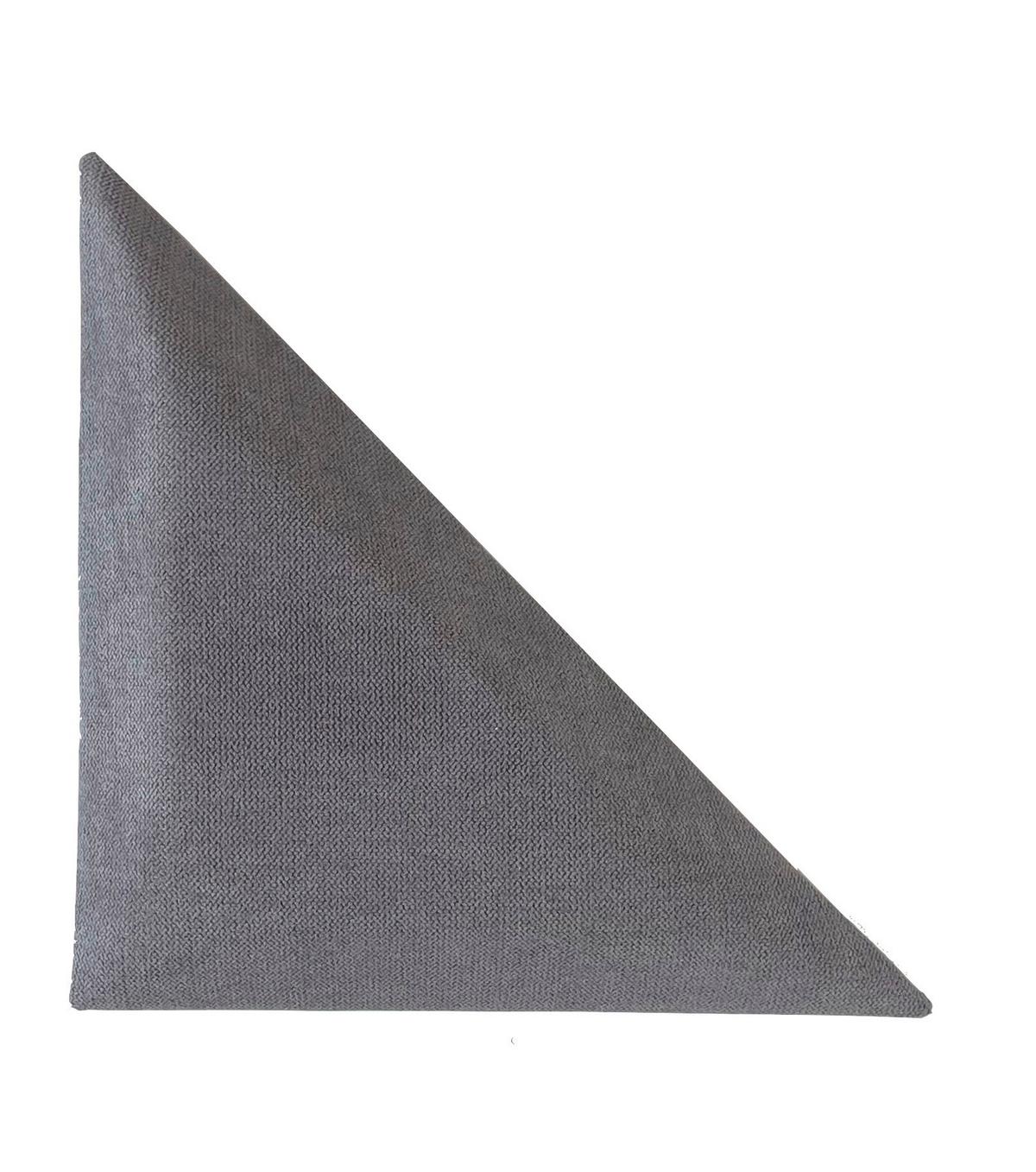 čalouněný panel 2ks, 30x30cm trojúhelník, tmavě šedá - tmavě šedá, Basics, textil (29,5/29,5/4cm) - MID.YOU