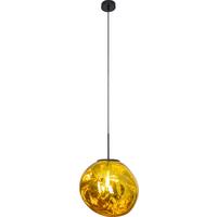 Hängeleuchte Canopus Gelb D: 36 cm - Gelb, Basics, Glas (36/150cm)