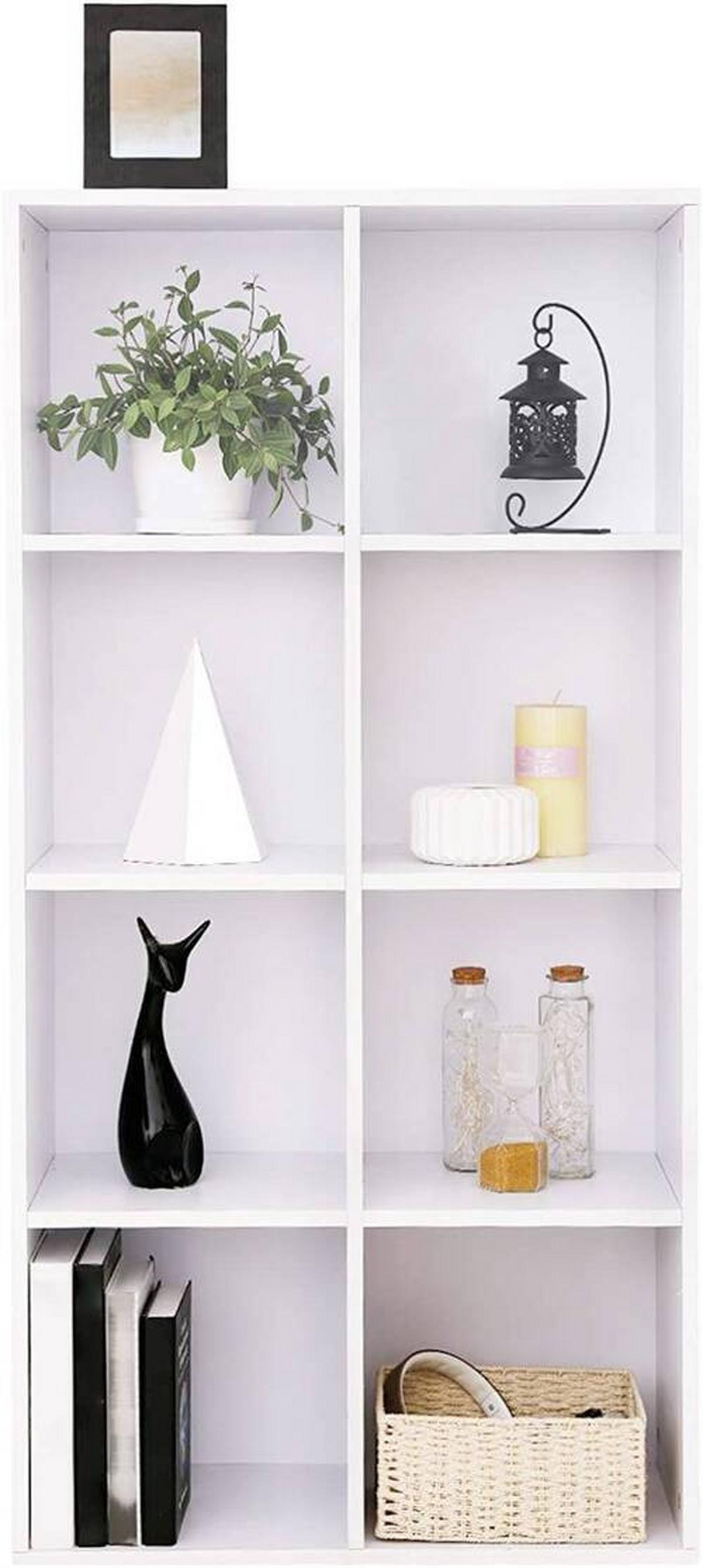 Bücherwand B: 65,5 cm Weiß - Weiß, Basics, Holzwerkstoff (65,5/129,5/30cm) - Boxxx