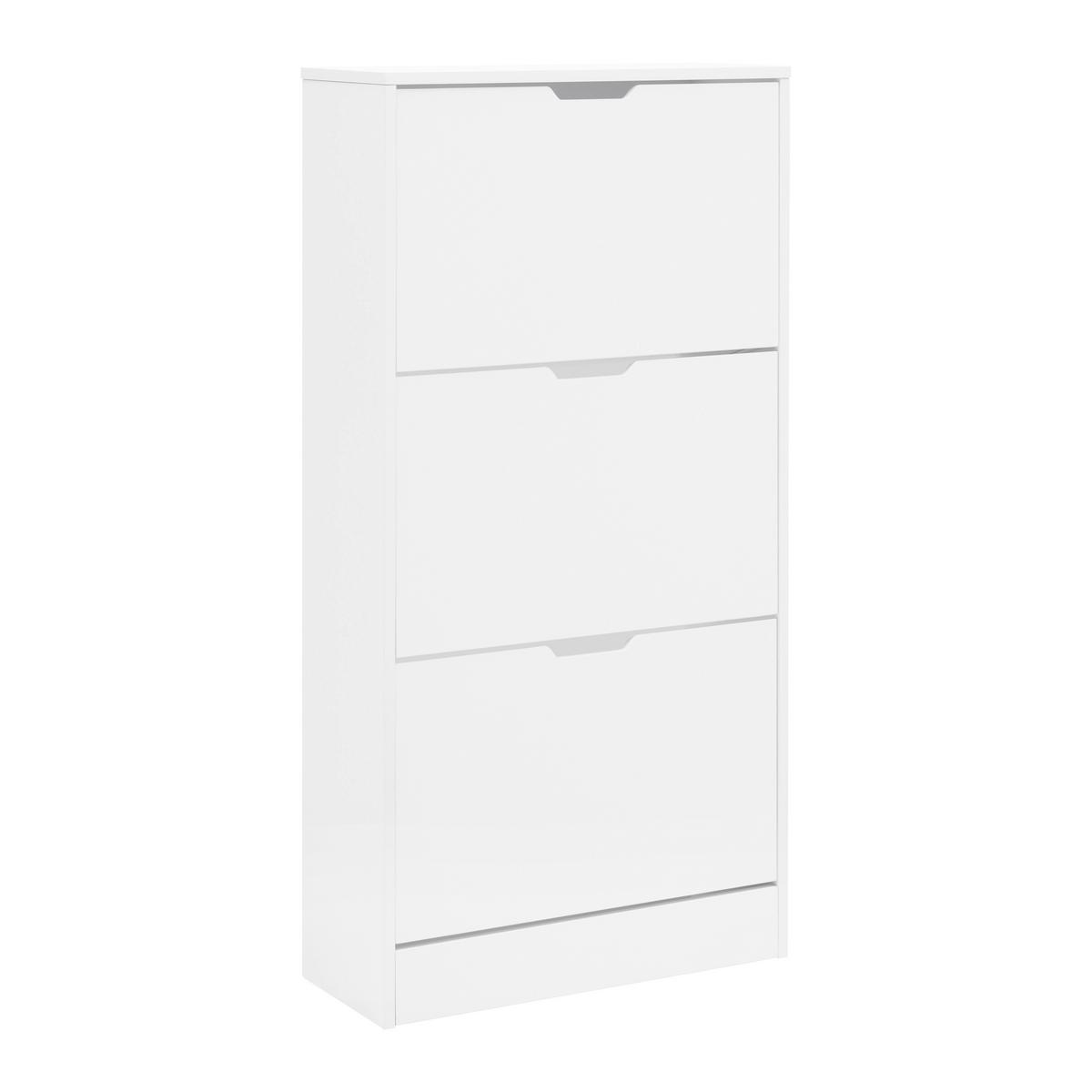 VÝKLOPNÁ SKRINKA NA TOPÁNKY RUDI *CENOVÝ TRHÁK* - biela, Konventionell, kompozitné drevo (60/118/24cm) - Mömax