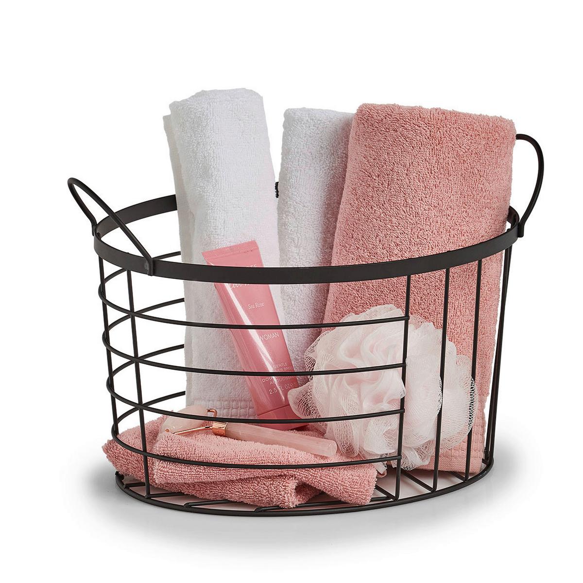 Dekokorb Schwarz Bxhxt: 35x23,5x23 Cm - Basics, Metall (35/23,5/23cm) - Zeller Present