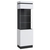 Vitrin Campania - antracit/fehér, Trend, faalapú anyag/Üveg (60,1/200,5/40cm)