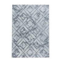 Webteppich Silberfarben Naturfaser Naxos 140x200 cm - Silberfarben, Design, Textil (140/200cm)