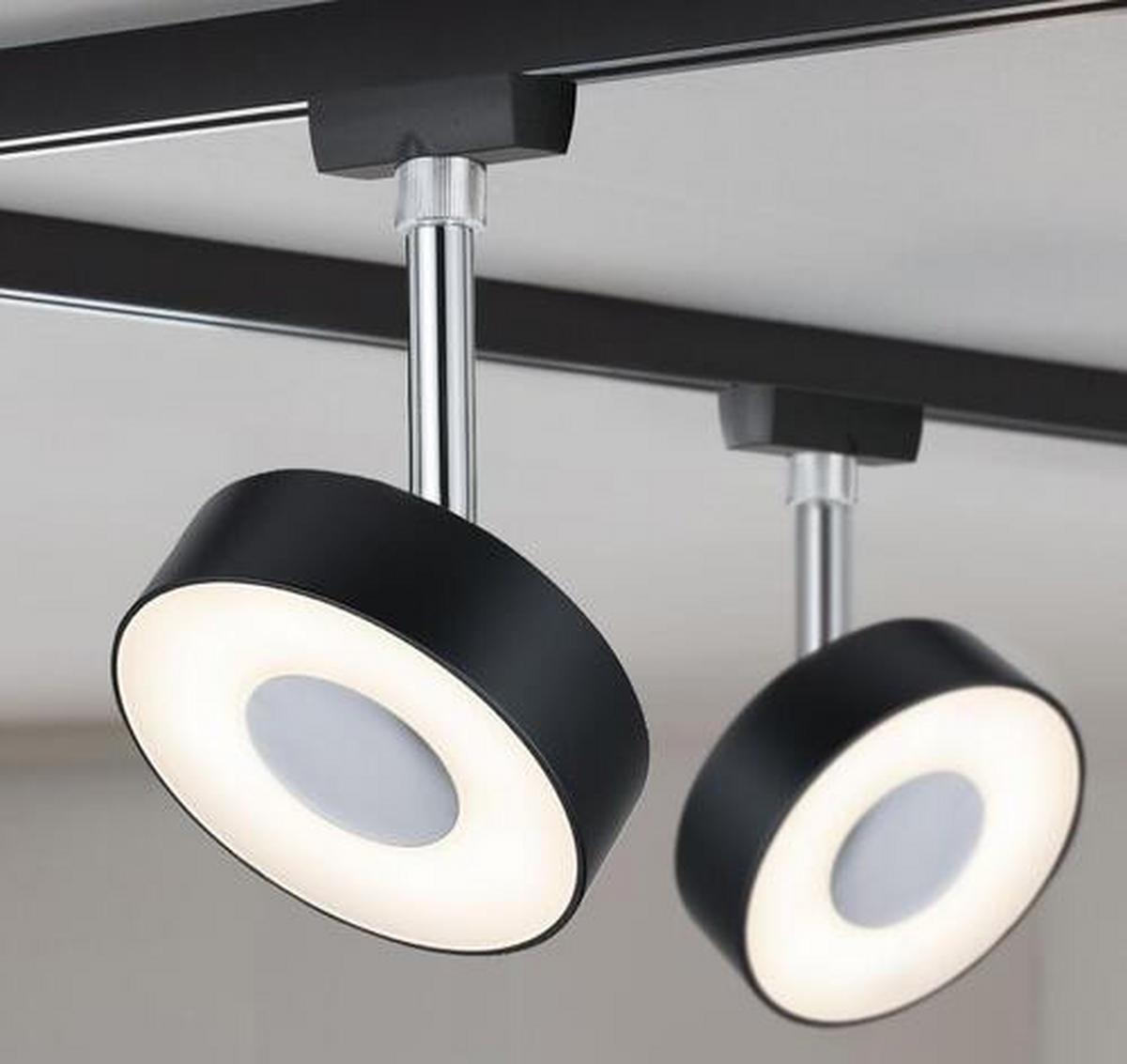 Schienensystem Urail Strahler 96915 Circle Led-Spot - Design (9,8/14,7/5,0cm) - Paulmann