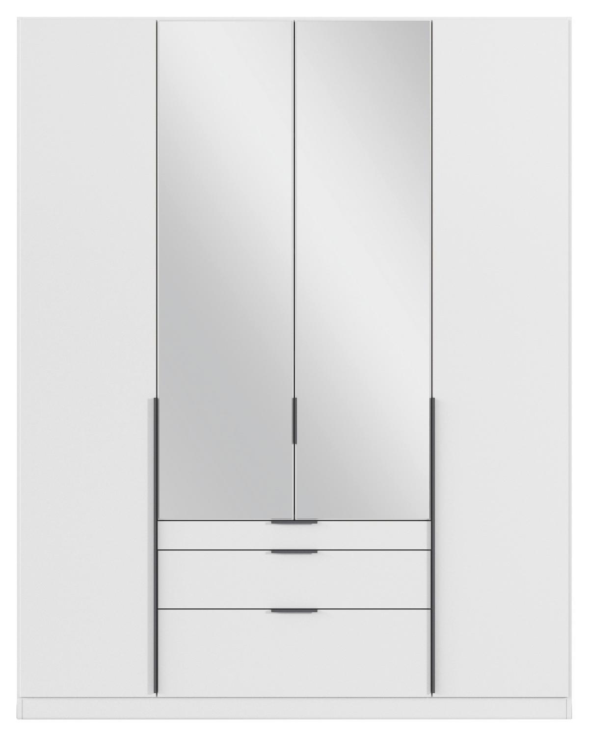 Drehtürenschrank Alabama Weiß B: 181 Cm - Weiß, MODERN, Holzwerkstoff (181/229/54cm) - Rauch Möbel
