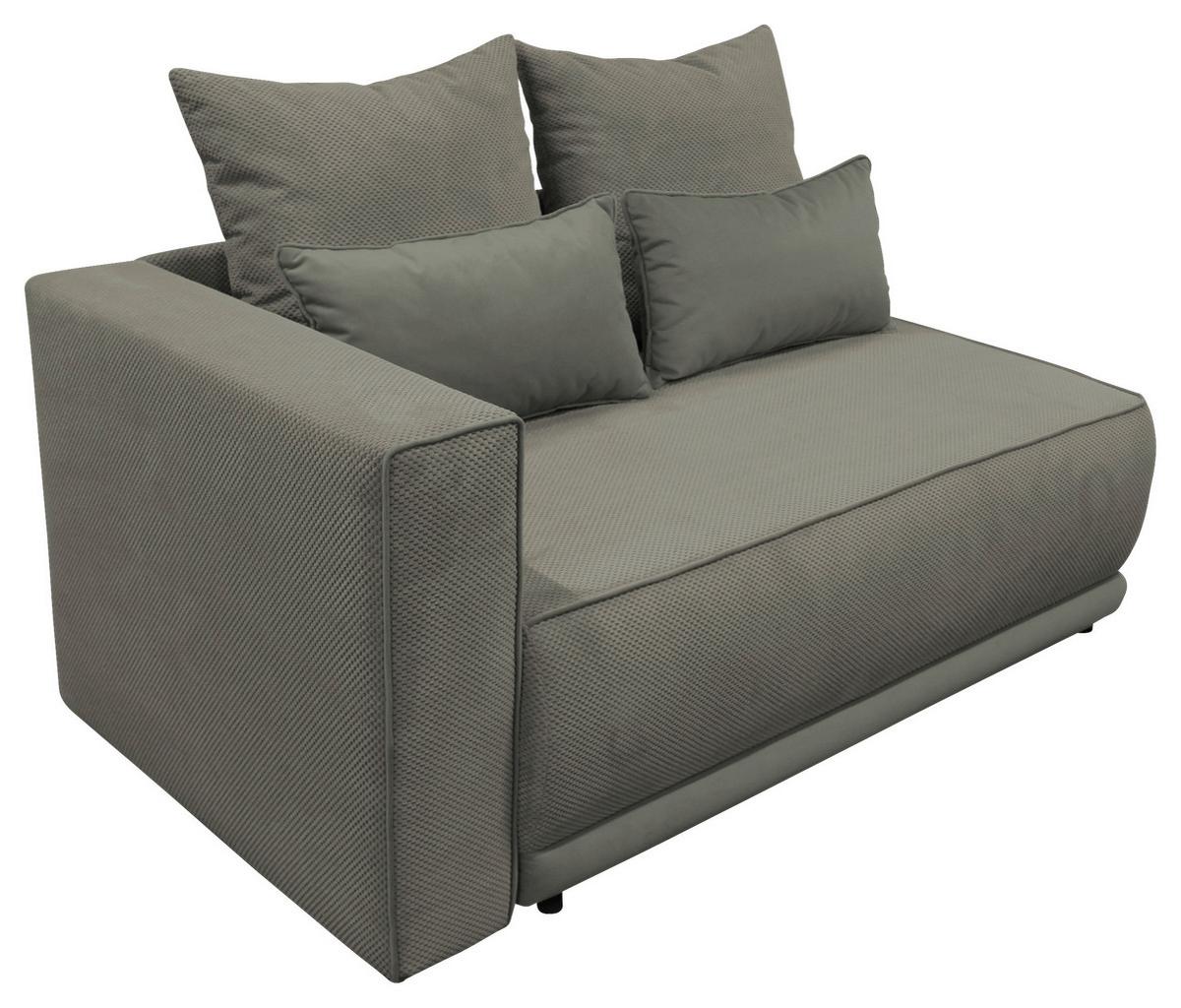 Récamiere Iga Li Dunkelgrau B: 168 Cm - Dunkelgrau/Schwarz, Design, Textil (168/73/99cm) - MID.YOU